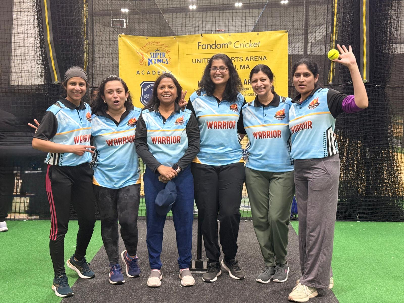Indoor Box Cricket Action Shot