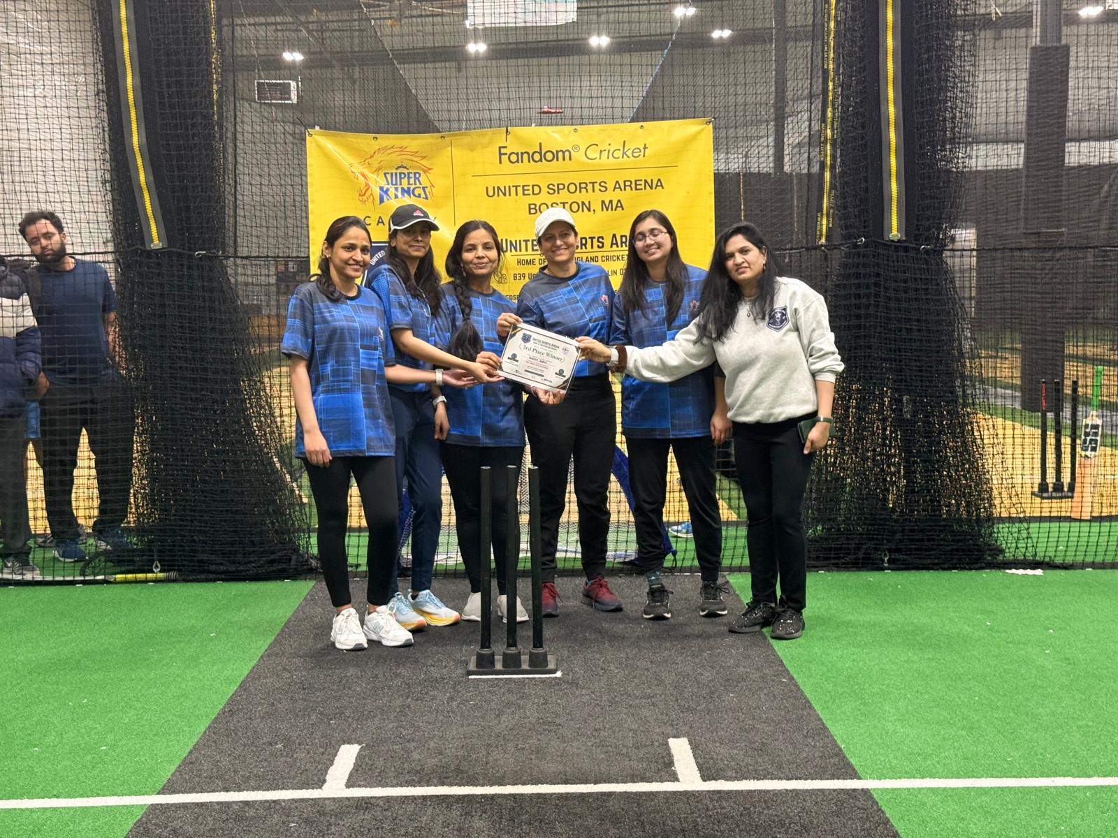 Women Cricketers Celebrating